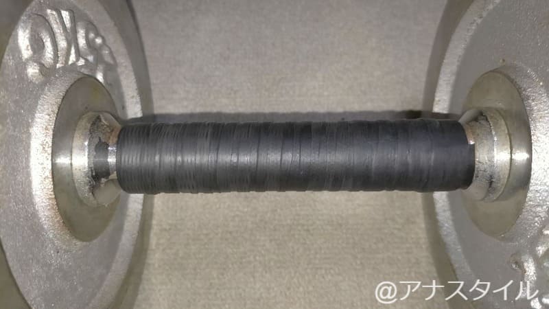 巻き終わった融着テープ