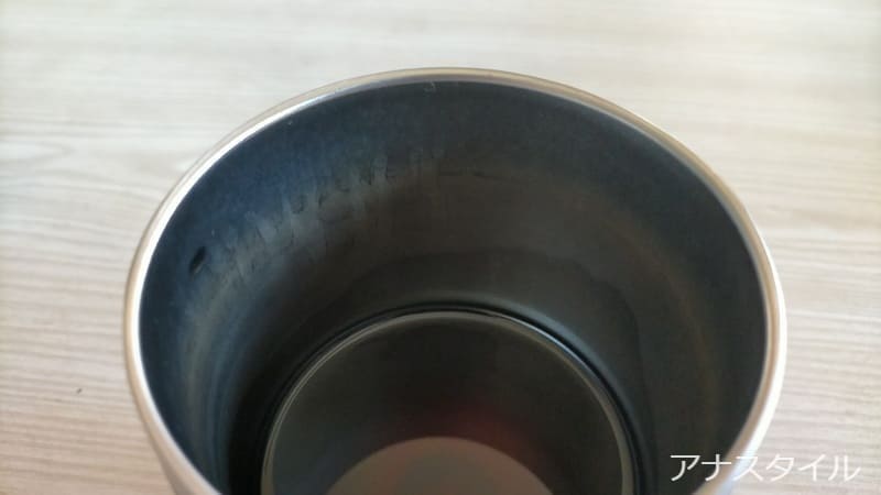 ステンレスタンブラーの汚れ